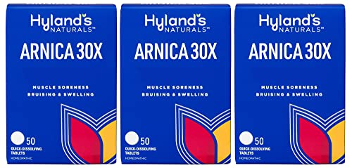 Hyland's Arnica Muscle Balm - Natural Relief for Bruising & Soreness, Quick-Dissolving - 150 Tablets