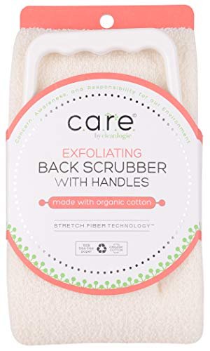 CleanLogic Body Scrub - Exfoliating Shower Back Scrubber, Certified Organic - 6 Count