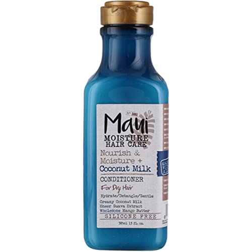 Maui Moisture Conditioner - Nourishing Coconut Milk, Aloe Juice Base, Silicone-Free - 13oz