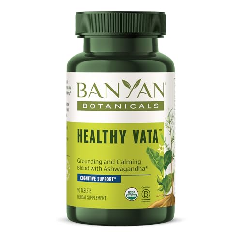 Banyan Botanicals Herbal Supplement - Balances Vata Dosha, Organic Adaptogens - 90 Tablets