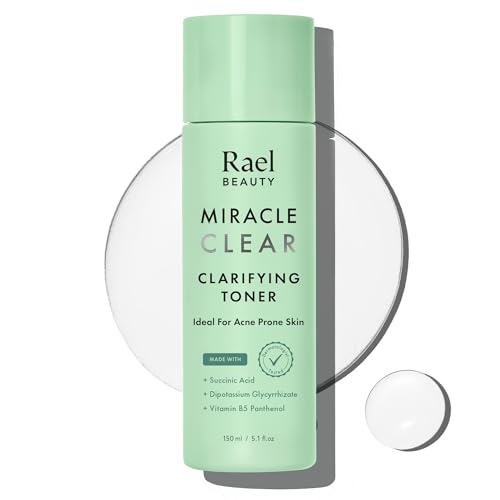 Rael Miracle Clear Clarifying Toner - Refines Oily Skin, Hydrating Ingredients - 5.1oz