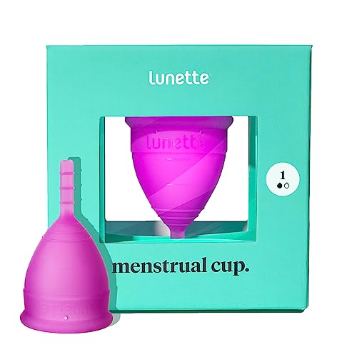 Lunette Menstrual Cup - Comfortable, Odorless, Vegan Certified, Medical Grade Silicone - Violet