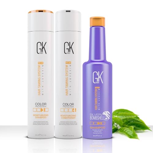 GK HAIR Moisturizing Shampoo & Conditioner Set - Hydrating for Dry, Damaged Hair - 10.1oz