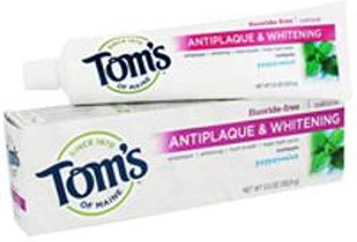 Tom's of Maine Fluoride-Free Toothpaste - Antiplaque, Whitening, Natural Fennel Flavor - 5.5oz