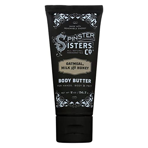 Spinster Sisters Co. Body Butter - Intensely Moisturizing, Oatmeal Milk & Honey - 2oz