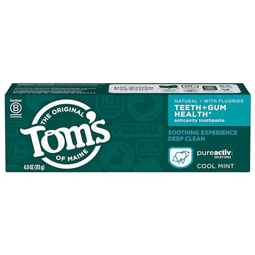 Tom's of Maine Toothpaste - Cavity Protection with Zinc & Sea Salt, Cool Mint Flavor - 4oz