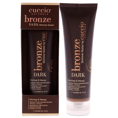 Cuccio Naturale Bronze Dark Shimmer Butter - Hydrating Glow, Moringa & Mango - 4oz