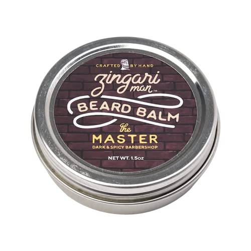 Zingari Man The Master Beard Balm - Softens & Tames, Natural Beeswax & Shea Butter - 1.5 oz