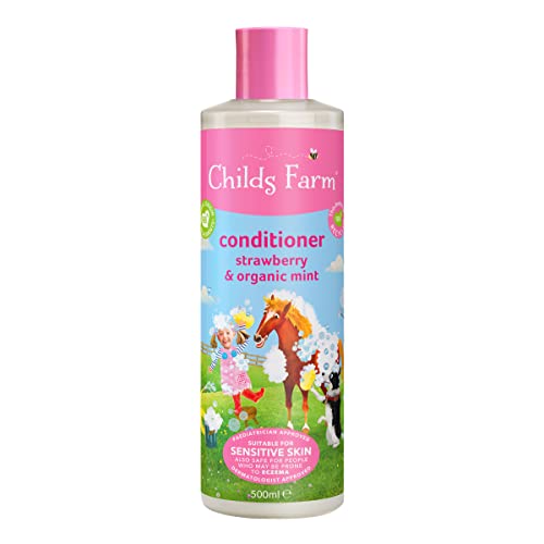 Childs Farm Kids Hair Conditioner - Nourishes Dry, Sensitive Skin, Strawberry & Mint - 16.9 fl oz