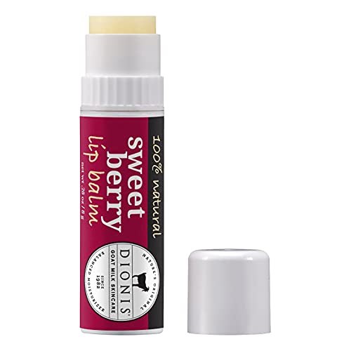 Dionis Goat Milk Lip Balm - Sweet Berry Scent, Cruelty-Free, Paraben-F