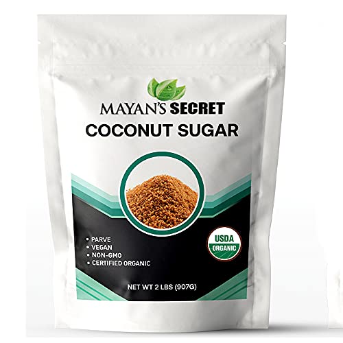 Mayan's Secret Organic Coconut Sugar - Low Glycemic Sweetener, Rich in Trace Minerals - 2 lbs