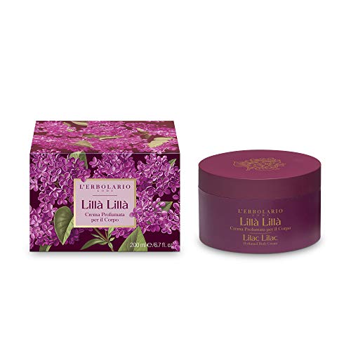 L'Erbolario Natural Body Cream - Nourishing with Flower Extracts, 200ml, No GMOs or Animal Testing