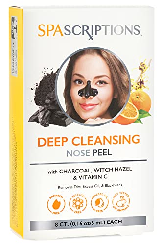 SpaScriptions Deep Cleansing Peel - Charcoal, Witch Hazel & Vitamin C, Fragrance-Free - Custom Size