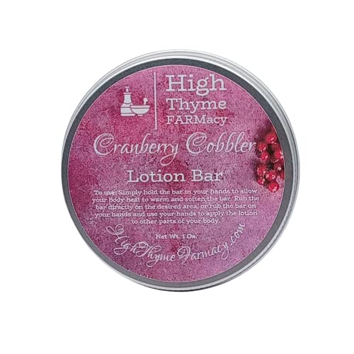 High Thyme FARMacy Moisturizer Bar - Nourishing Cranberry Scent, Waterless, 1.5oz