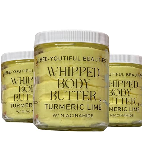 Bee-Youtiful Beauties Body Butter - Nourishing Turmeric & Oils for All Skin Types - 2oz