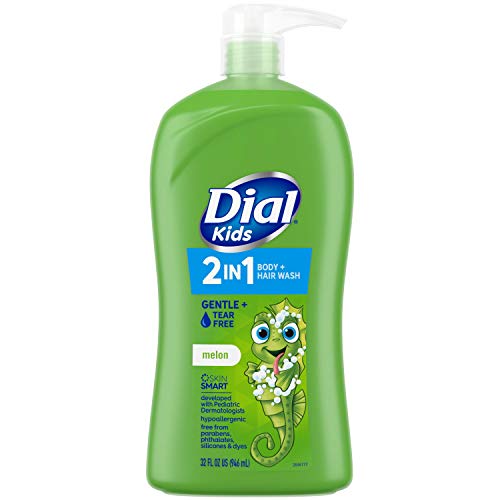 Dial Kids 2-in-1 Body Wash & Hair Cleanser - Gentle, Tear-Free Formula, 32 fl oz