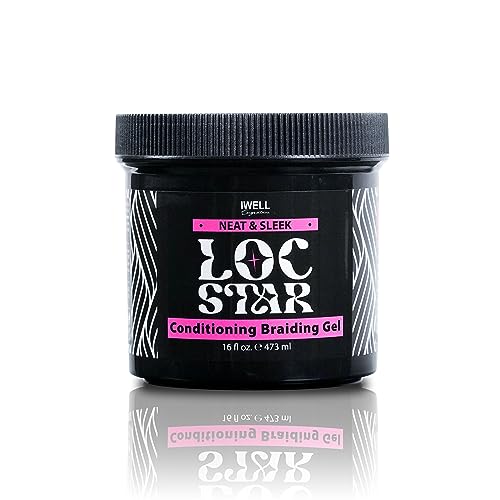 IWELL Signature Loc Star Hair Styling Gel - Long-Lasting Hold, Nourishing Shine - 16oz