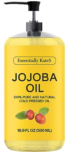 Essentially KateS Jojoba Oil - Pure & Nourishing for Skin and Hair, 100% Fresh - 16.9 Fl. Oz