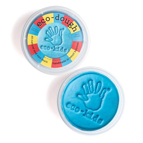 Eco-Kids Reusable Modeling Dough Set - Safe, Non-Toxic, Vibrant Colors for Creative Play - 3 Pack