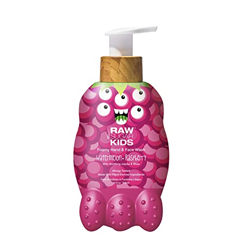 Kids' Foamy Shampoo & Body Wash - Vegan, Sulfate & Paraben Free, Watermelon Raspberry - 12oz