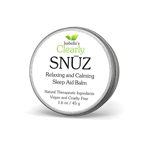 SNŪZ Aromatherapy Balm - Natural Sleep Aid with Chamomile & Lavender, Vegan, 2oz