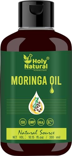 Holy Natural's Moringa Oil - Moisturizes Skin & Hair, Promotes Healthy Growth - 10.15 fl oz