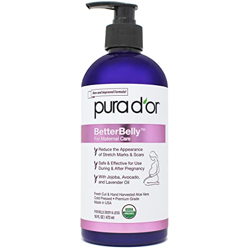 PURA D'OR Body Lotion - Nourishing Aloe Vera Gel for Scars & Stretch Marks, 16oz