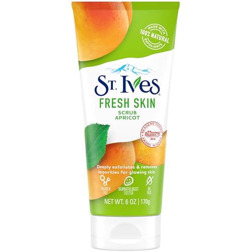 St. Ives Exfoliator - Deep Exfoliation, Radiant Skin, Natural Walnut Shell Powder - 6oz (2 Pack)