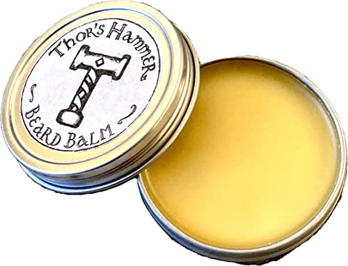 Thor's Hammer Original Beard Balm - All Natural, Cool Spicy Scent, Handmade in USA - 2 oz