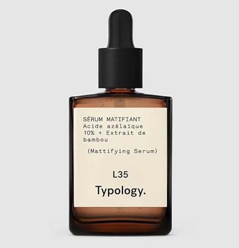 Typology Face Serum - Controls Oil, Reduces Blemishes, 10% Azelaic Acid & Zinc - 0.5 fl. oz