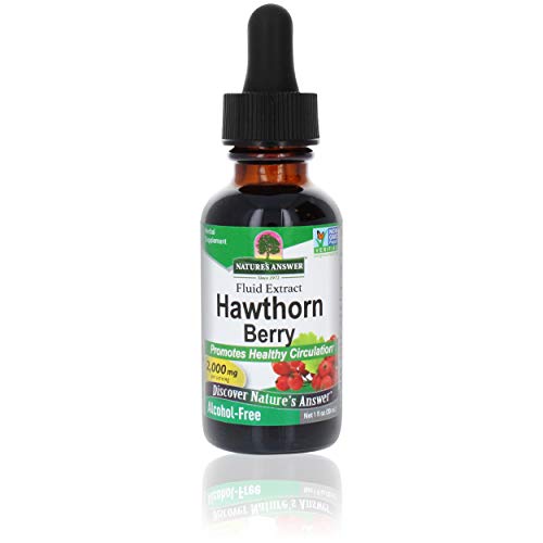 Nature's Answer Hawthorn Berry Extract - Blood Circulation & Cholesterol Support, Alcohol-Free - 1oz