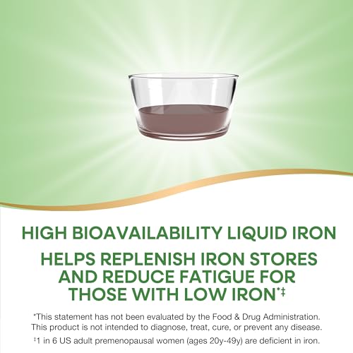 Nature's Way Liquid Iron - Restores Energy, Sugar-Free Berry Flavor, Gluten-Free - 16 Fl. Oz.