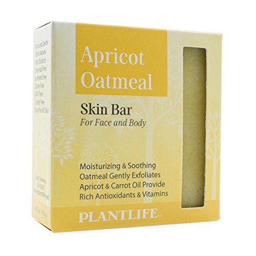 Plantlife Apricot Oatmeal Bar Soap - Nourishing, Handcrafted, Plant-Based - 4oz