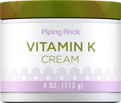 Piping Rock Vitamin K Eye Cream - Reduces Bruises, Dark Circles, Non-GMO, Gluten-Free - 4oz