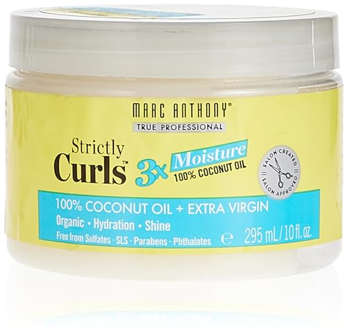 Marc Anthony Hair Oil - Moisturizes & Defrizzes Curls with Organic Coconut Oil - 10oz