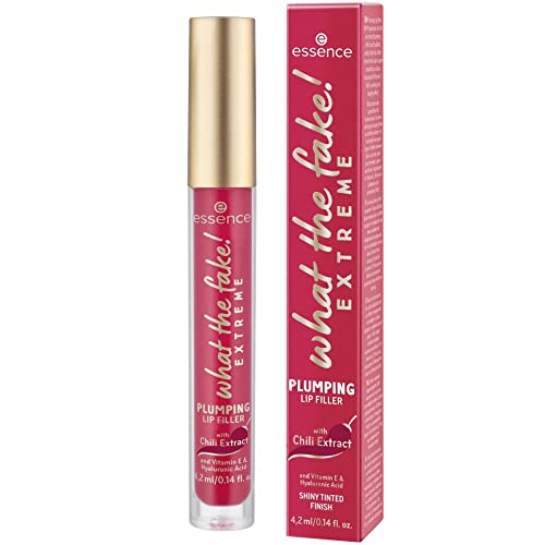 essence Plumping Lip Filler - Chili Oil Infused for Moisturizing, pH-Reactive Tint - 03 Oh My Chili