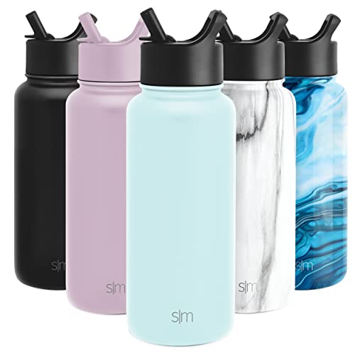 Simple Modern Water Bottle - Leakproof, BPA-Free, Double Wall Insulation - 32oz Light Blue