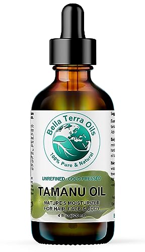 Bella Terra Oils Organic Tamanu Face Oil - Nourishing Skin Elixir, Rich in Antioxidants - 4oz