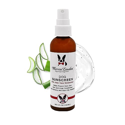 Warren London Dog Sunscreen Spray - Aloe Vera Moisturizer, Safe Protection for All Breeds - 4oz