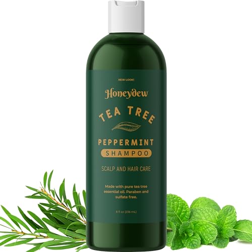 Invigorating Tea Tree Mint Shampoo - Deep Cleansing, Hydrating Natural Oils - 16oz