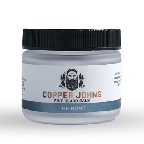 Copper Johns Beard Balm - Medium to Firm Hold, Moisture Sealing with Shea & Jojoba - 2 oz