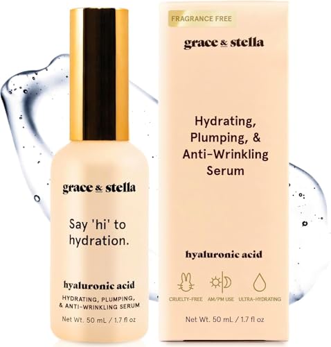 Grace & Stella Face Serum - Hydrating, Brightening, Vegan, Paraben-Free - 50ml