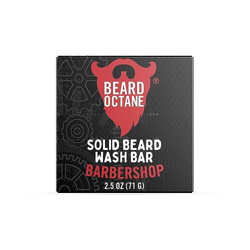 Beard Octane Barbershop Shampoo Bar - Cleans & Moisturizes with Shea Butter - 2.5 oz