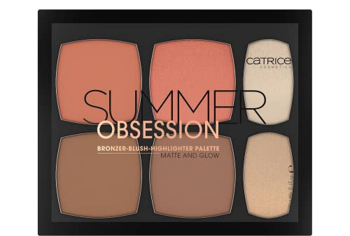 Catrice Makeup Palette - Bronzer, Blush & Highlighter, Vegan & Cruelty-Free - 6 Shades