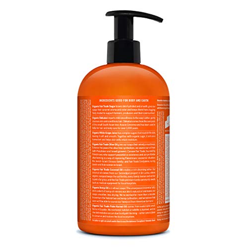 Dr. Bronner's Organic Sugar Soap - Cleanses & Nourishes with Fair Trade Ingredients - 24oz