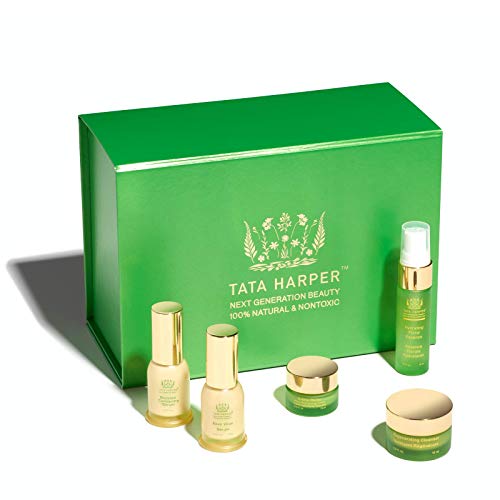 Tata Harper Skin Care Set - Youthful Glow, 100% Natural Ingredients, 5-Piece Kit - Made in Vermont