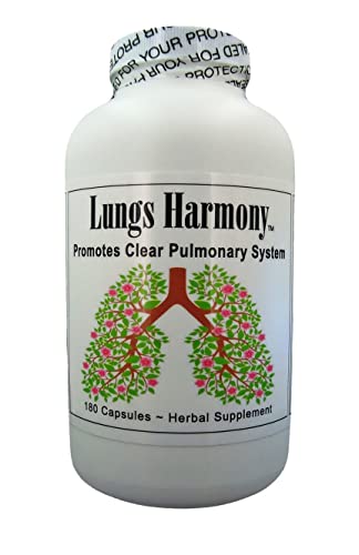 NaturalyPure Lungs Harmony - Supports Clear Breathing, Herbal Formula, 180 Tablets