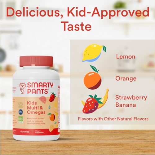 SmartyPants Kids Multivitamin Gummies - Immune Support, 16 Essential Nutrients, 120 Count