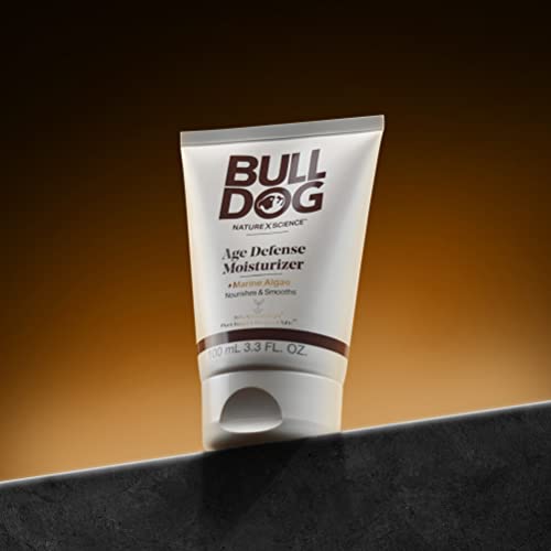 BULLDOG Men's Grooming Face Moisturizer - Age Defense with Antioxidant Complex - 3.3 oz