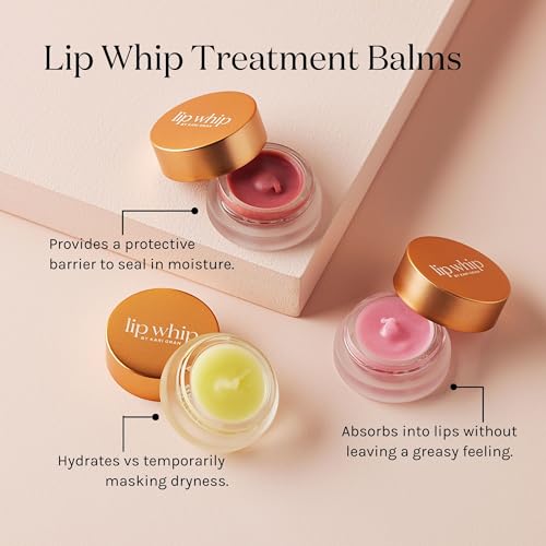 Kari Gran Lip Whip - Hydrating Lip Balm with Organic Oils, Glossy Peppermint Sheen - 0.15oz